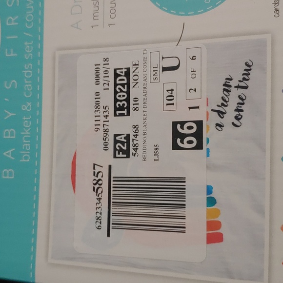 Baby's first year, 1 muslin blanket and 14 milestones in Box - Picture 2 of 4